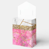 Ballotins Moderne violet violet Or Agate Géode Monogramme Fa (Ouvert)