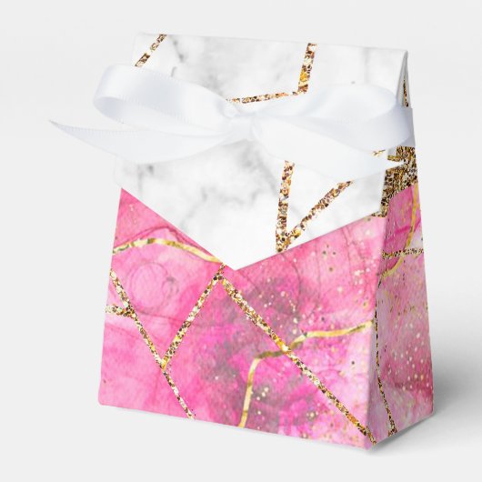 Ballotins Moderne violet violet Or Agate Géode Monogramme Fa (Verso)