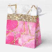 Ballotins Moderne violet violet Or Agate Géode Monogramme Fa (Arrière)