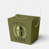 Ballotins Molon Labe Laurels en Masque Spartiate Vert olive (Verso)