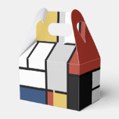 Ballotins Mondrian Peinture Rouge Plane Jaune Noir Gris Bleu (Arrière)