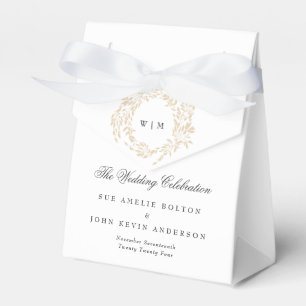 Ballotins Monogram Crest classique Mariage élégant