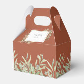 Ballotins Monogram Green Foliage Terracotta Mariage (Arrière)