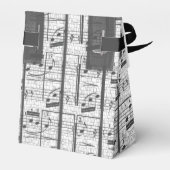 Ballotins Monogram Music Notes Party Favoriser Box (Arrière)