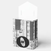Ballotins Monogram Music Notes Party Favoriser Box (Ouvert)