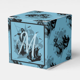Ballotins Monogram Pirate Ship & Ancre Cube Ballotin