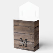 Ballotins Monogram Rustic Mariage Fête des mariées Anniversa (Ouvert)