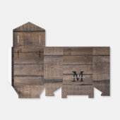 Ballotins Monogram Rustic Mariage Fête des mariées Anniversa (Déplié)