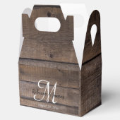 Ballotins Monogram Rustic Script Barne Mariage campagnard Pa (Ouvert)
