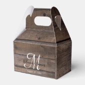 Ballotins Monogram Rustic Script Barne Mariage campagnard Pa (Verso)