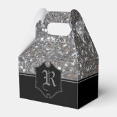 Ballotins Monogramme Argent Sparkle Faux Parties scintillant (Verso)