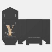 Ballotins Monogramme avec initiale Y et nom personnalisé (Déplié)