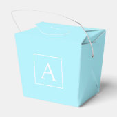 Ballotins Monogramme bleu ciel simple (Arrière)