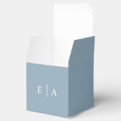 Ballotins Monogramme bleu clair simple et élégant (Ouvert)