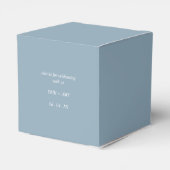 Ballotins Monogramme bleu clair simple et élégant (Arrière)