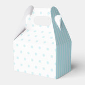Ballotins Monogramme Bleu Pois rayures Ballotin Gable (Arrière)