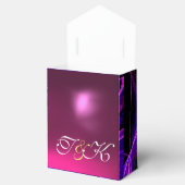 Ballotins MONOGRAMME bleu violet en pierre de taille (Ouvert)