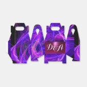 Ballotins MONOGRAMME bleu violet en pierre de taille (Déplié)