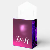 Ballotins MONOGRAMME bleu violet en pierre de taille (Ouvert)