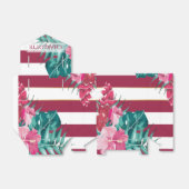 Ballotins monogramme bordeaux exotique rayé (Déplié)