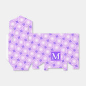 Ballotins Monogramme cercles violets motif (Déplié)