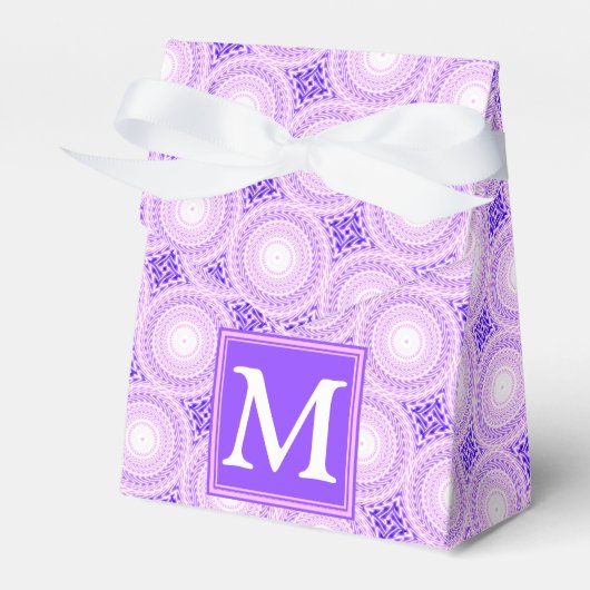 Ballotins Monogramme cercles violets motif (Verso)