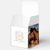 Ballotins Monogramme couronne crête blanche rose or photo ma (Ouvert)