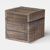 Ballotins Monogramme de chêne rustique Mariage de script Mer (Arrière)