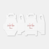 Ballotins Monogramme de la tribu de la mariée simple rouge m (Déplié)