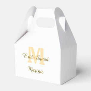 Ballotins Monogramme de l'équipe de la mariée simple shower 