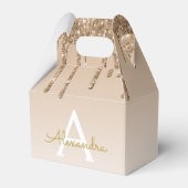 Ballotins Monogramme de luxe paillettes et scintillement or (Verso)