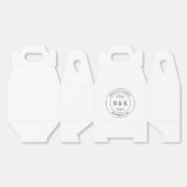 Ballotins Monogramme de mariage à nom de couple floral botan (Déplié)