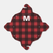 Ballotins Monogramme de Motif de buffle rouge et noir rustiq (Déplié)