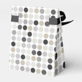 Ballotins monogramme de motif noir pois (Arrière)