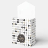 Ballotins monogramme de motif noir pois (Ouvert)