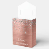 Ballotins Monogramme de Parties scintillant d'argent en méta (Ouvert)