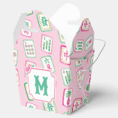 Ballotins Monogramme de tuiles de Mahjong Rose & Vert Palm B (Ouvert)