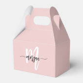 Ballotins Monogramme Design Moderne Rose (Verso)