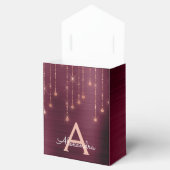 Ballotins Monogramme d'étincelle rose rose (Ouvert)