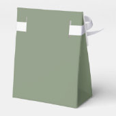 Ballotins Monogramme élégant moderne vert olive (Arrière)