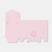 Ballotins Monogramme élégant rose chaud moderne (Déplié)