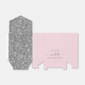 Ballotins Monogramme en argent rose pâle Script 30e annivers (Déplié)
