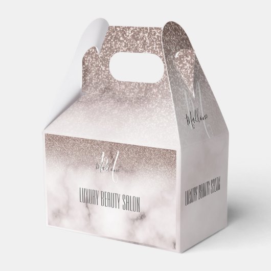 Ballotins Monogramme en marbre de Parties scintillant violet (Verso)