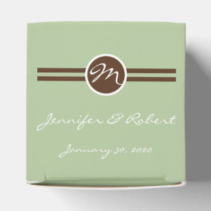 Ballotins Monogramme en Sage Vert et Ballotin Brown