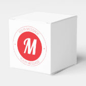 Ballotins Monogramme et Modèle de texte circulaire personnal (Verso)