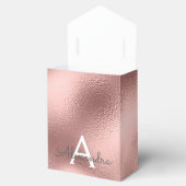 Ballotins Monogramme étincelant rose rose or (Ouvert)