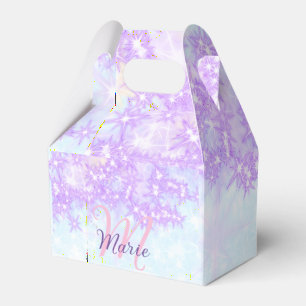 Ballotins Monogramme étoile pailleté rose violet ajouter let