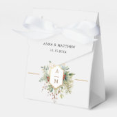 Ballotins Monogramme floral de Noël tout simplement élégant (Verso)