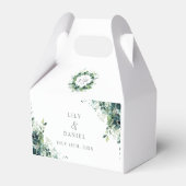 Ballotins Monogramme Floral de Verdure d'Eucalyptus Rustique (Arrière)