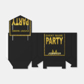 Ballotins Monogramme | Gold Parties scintillant Party (Déplié)